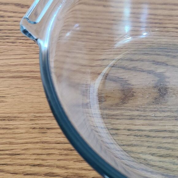 1940s Pyrex Flameware Top of Stove Ware 6.5" Blue Tint Sauce Pan 832-B No Handle - Picture 11 of 14